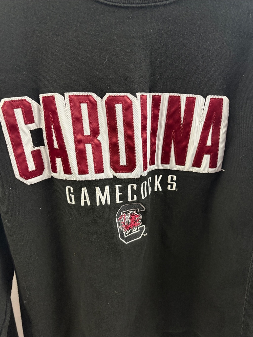 Champion Reverse Weave South Carolina Gamecocks Crewneck Black Sweatshirt Medium - Picture 3 of 6